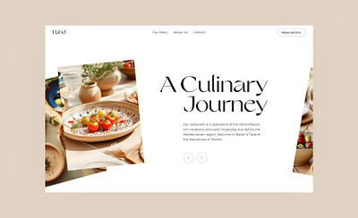 Babel: A Culinary Journey dailyui design digital landing landing page pagination restaurant ui uidesign uiux ux web design website