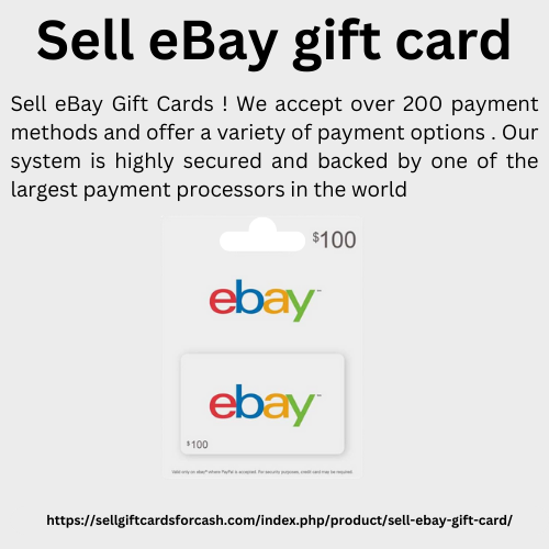 Sell eBay gift card by sellgiftcardsforcash on Dribbble