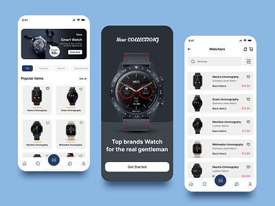 Smart Watch Mobile App Design app app design apple watch clock app design fashion app graphic design mobile mobile app mobile app design popular product design shop app smart app smart watch smart watch mobile app design ui ux watch app watch mobile app