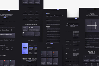 Aubergine - Multipage agency theme agency astro landing page multipage productised responsive service tailwind css theme