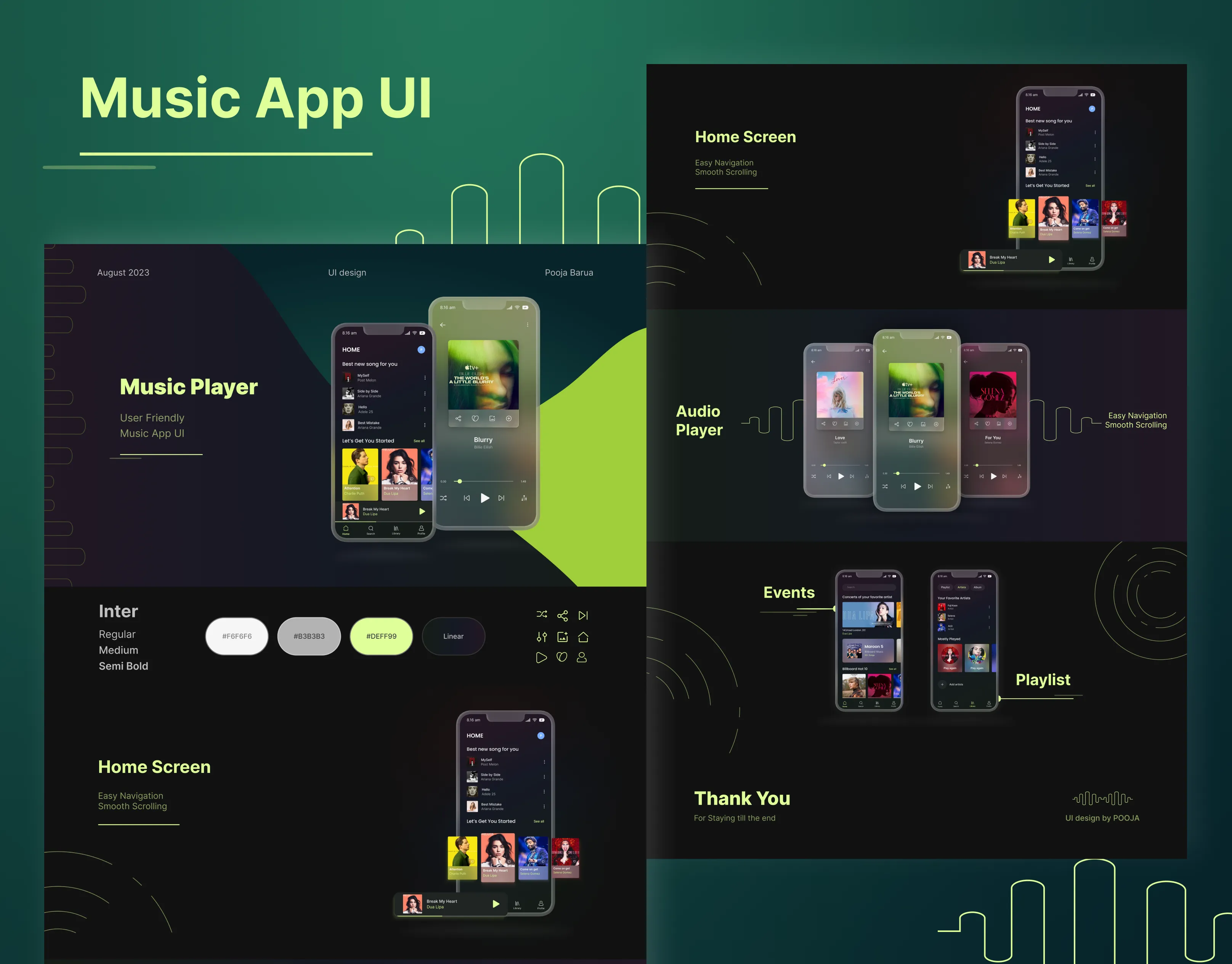 Music App UI design app design landing page music music app ui uiux