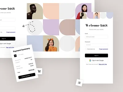 Sign-in flow branding design fcdesign figma minimal ui ux uxdesign