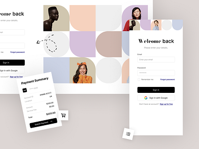 Sign-in flow branding design fcdesign figma minimal ui ux uxdesign