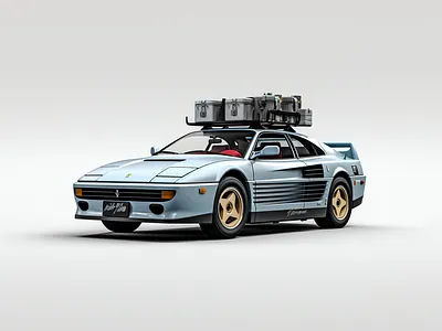 Midjourney Testarossa Goodness 3d 4d ai car ferrari midjourney model peter tarka testarossa