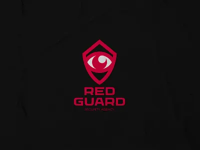 Logo for security agency agency branding eye logo logotype mark red security shield symbol