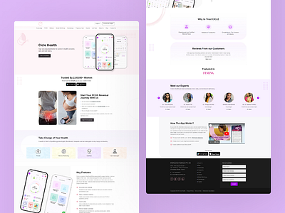 Cicle Health app cicle design health illustration product time ui ui design user experience user interface ux web design website