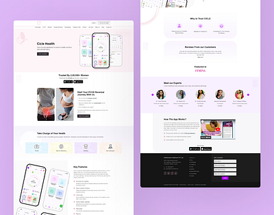Cicle Health app cicle design health illustration product time ui ui design user experience user interface ux web design website