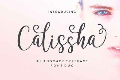 Calissha Font Duo branding cover design display fonts logo modern typography wedding