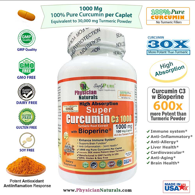 Curcumin with Piperine by Physician Naturals on Dribbble