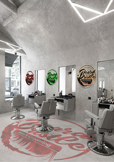 BEARD & BRISTLE (Men's Grooming) branding corporate image identity design logo vector