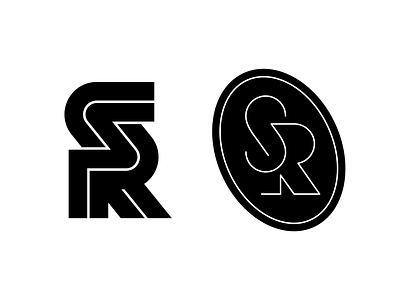 SR Monograms letter logo logotype mark monogram sr sr monogram symbol typography