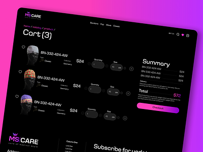 Cart Page | e-Commerce 🛒 cart cart page cartpage checkout clothes commerce design ecommerce mask medicine pay productdesign shop store summary ui ux