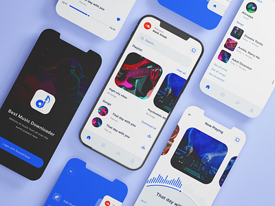 Music Downloader app app design appdesign branding design graphic design illustration logo mobile app mobile app design mobile ui musicapp ui uidesign uiux