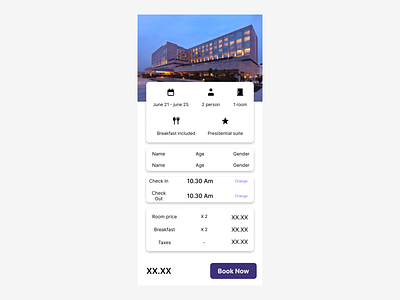 Daily UI challenge - 67/100 Hotel booking daily ui challenge design ui