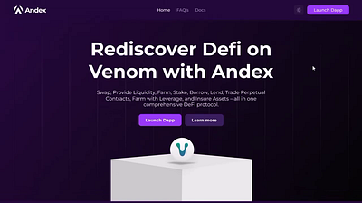 Andex Complete Devil Suite Landing page UIUX design bitcoin blockchain cryptocurrency design landing page ui ux web 3