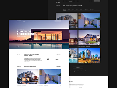 Bureau of Architecture - Ornate 3d agency architecture branding building bureau construction corporate design landing landing page page pattern render responsive structure ui ux website