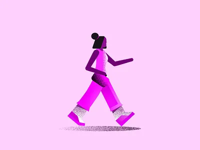 Barbie animation art direction artwork barbie branding character character animation design graphic design illustration monday motion motion design motion graphics pink shoes vector walk walk cycle walking