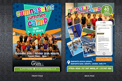 Summer camp flyer advertisement booklet branding brochure catalogue design flyer graphic design ui