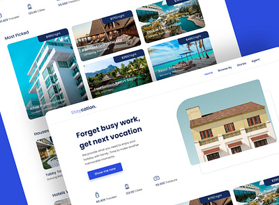 🏨 Staycation - Hotel Booking Websites branding ui