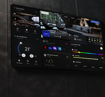 Smart Home Dashboard dark mode dashboard home station house house automation monitoring real state remote control smart devices smart home smart home app smart house