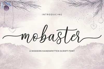 Mobaster Script branding cover design display fonts illustration logo modern typography wedding