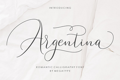 Argentina Script branding cover design display fonts illustration logo modern typography wedding
