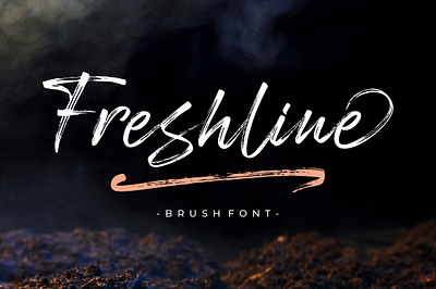 Freshline Brush Font branding cover design display fonts illustration logo modern typography wedding