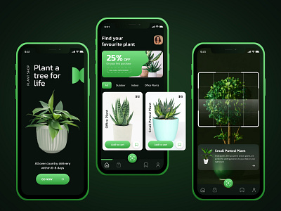 Plantation App UI app design app ui branding ui uiux website