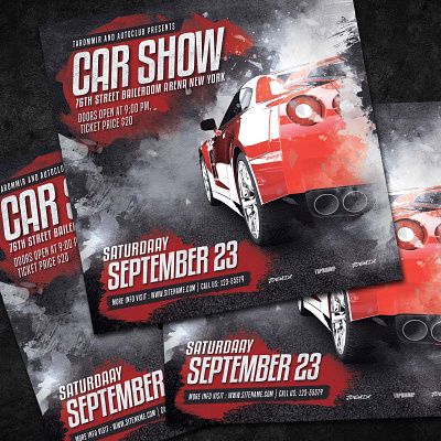 Car Show Flyer beautiful cars car show car show flyer flyer psd