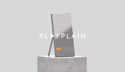 PLAYPLAIN craft design logo speaker