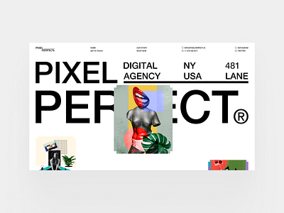 Pixel Perfect agency branding design design agency digital figma main banner ui uiux ux web design web ui website