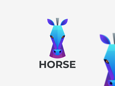 HORSE animal coloring branding graphic design horse coloring horse logo logo