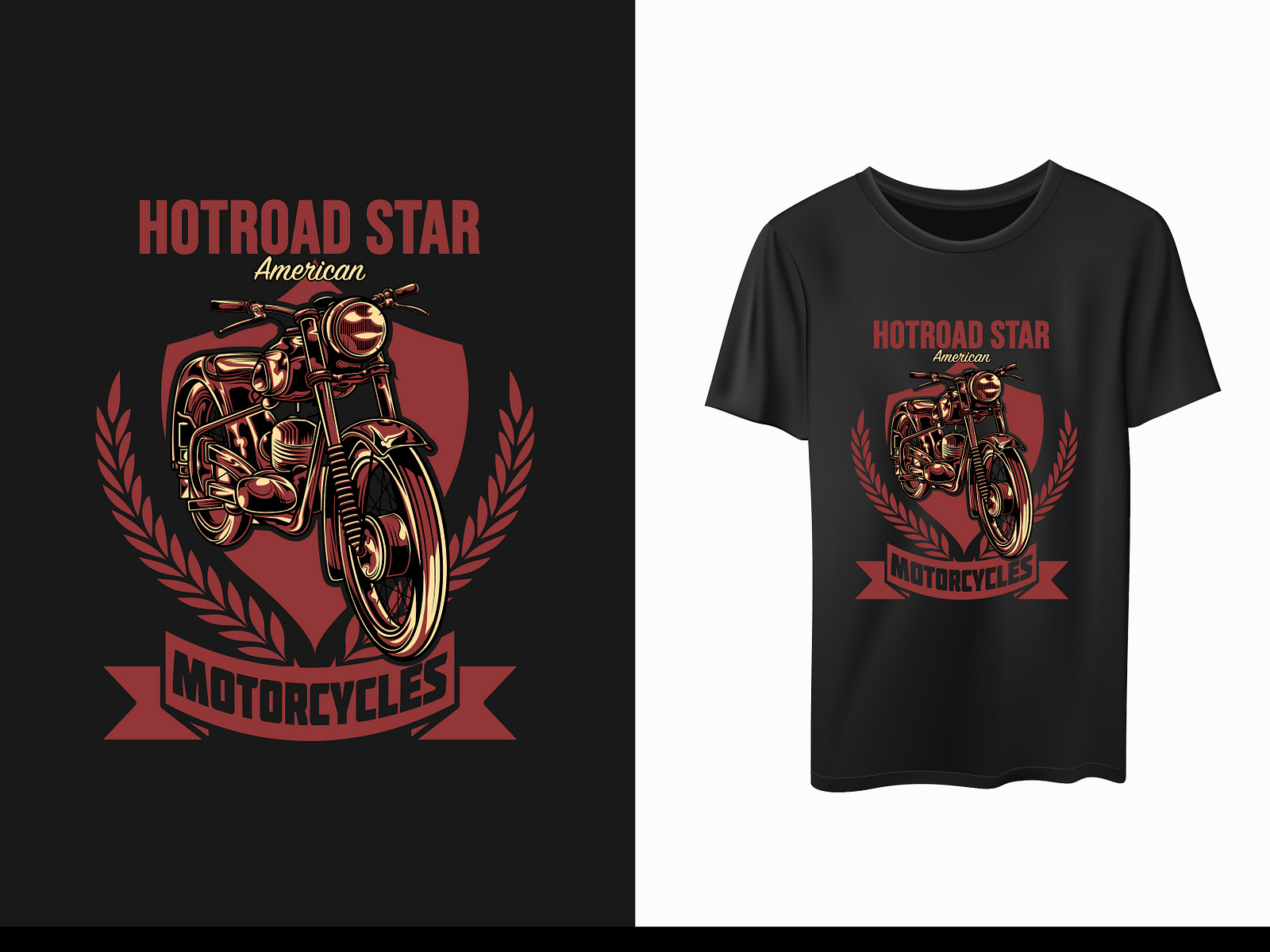 Motorcycle T-Shirt Design by zahanara pappu on Dribbble