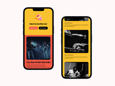 Gezet Jazz - Event Apps 3d app book branding event apps graphic design jazz mockup motion graphics music ui ux vector