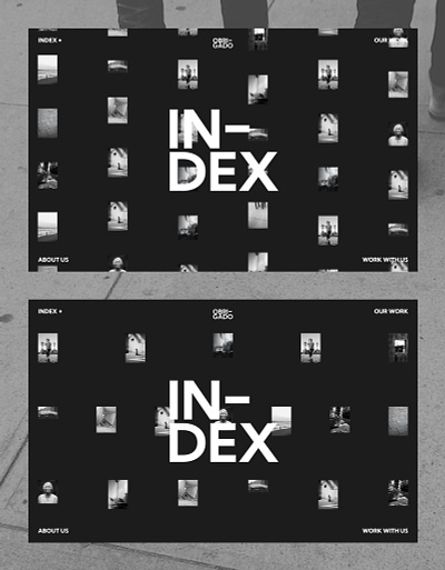 Obrigado - Index black clean creative design grayscale homepage index minimal minimalism neu page photo photography portfolio simple typography web web design web development website