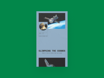 Poster // Glimpsing The Cosmos. design graphic design poster