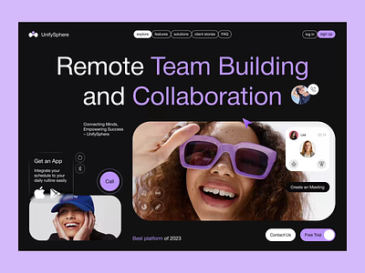 Team Management Platform animation collaborations collabs connections cooperation coworking landing page management manegament platform remote collaboration remote coworkers team team building team manegament team work ui ux web design webdesign website design work
