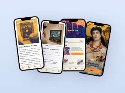 Museum & Exhibitions | Art gallery app application artgallery design web exhibition museum ui uiux uiuxapp user interface virtual gallery