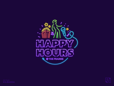 Happy Hours (Client's Work) dance fun karaoke movies neon open mic party