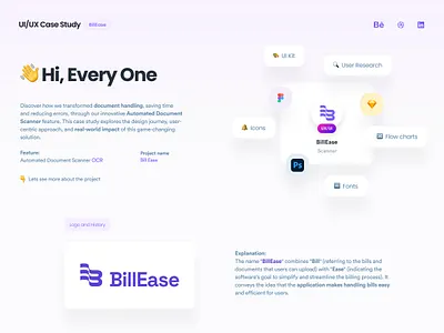 🏁 Automated Document Scanner billease casestudy dashboard design designsystem graphic design illustration ui ux 🏁 automated document scanner