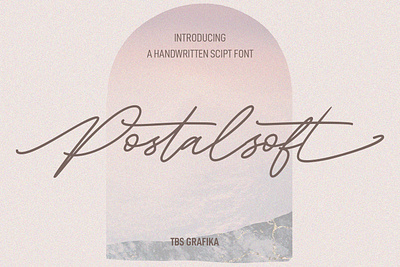 "Postalsoft" signature script font branding design fonts handwritten illustration lettering logo type design typefaces ui