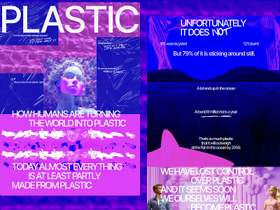 Plastic Pollution Problem · Website Animation animation design ecology landing page midjourney tilda