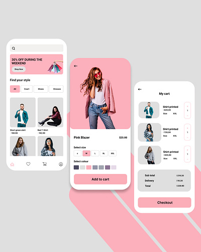 E-commerce Mobile App Design design graphic design landing page ui ux website website design