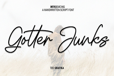 "Gotter Junks" a handwritten script font branding design fonts handwritten illustration lettering logo type design typefaces ui