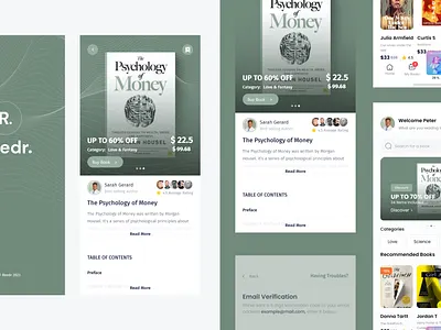 Book Reading App bookapp booking reading ui ui design uidesign