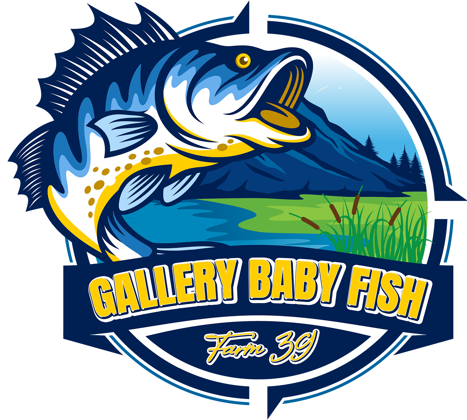 Gallery Baby Fish Logo by Enative on Dribbble