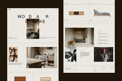 WoodMaker - Landing page branding design homepage landing page minimal ui ux