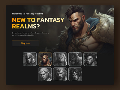 Mmorpg Website designs, themes, templates and downloadable graphic elements  on Dribbble