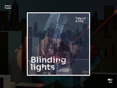 Album Cover app icon blinding lights branding concept daily ui design graphic design illustration logo ui vector weeknd
