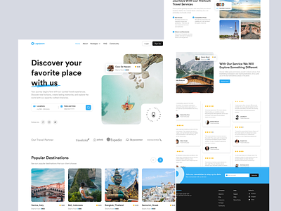 Mbolang - Travel Agent Landing Page app clean commuting holiday landing page travel travel agent travel landing travel web traveller trip ui uidesign ux vacation web